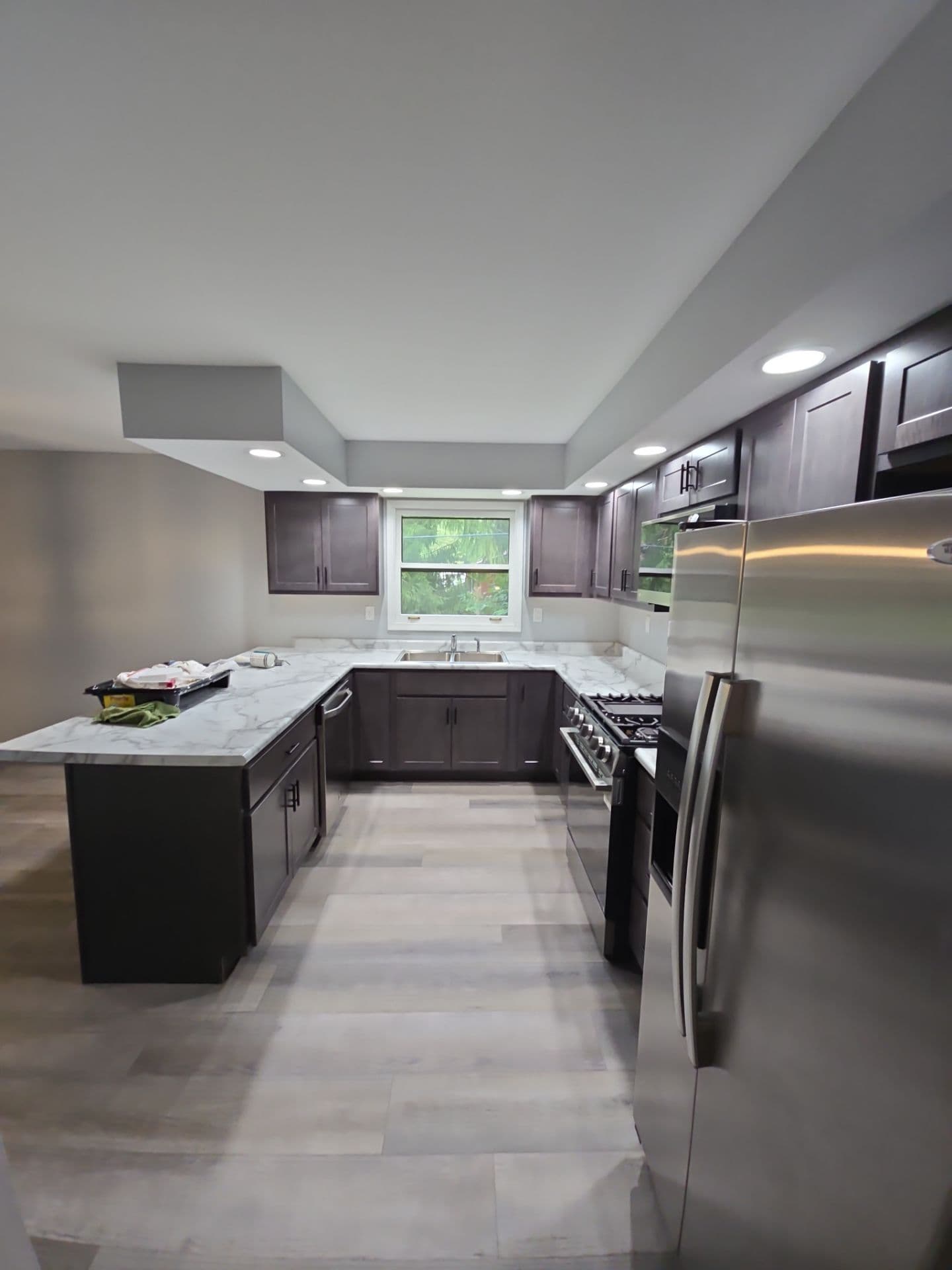 Interior kitchen walls and ceiling in Chesterton, IN after repainting