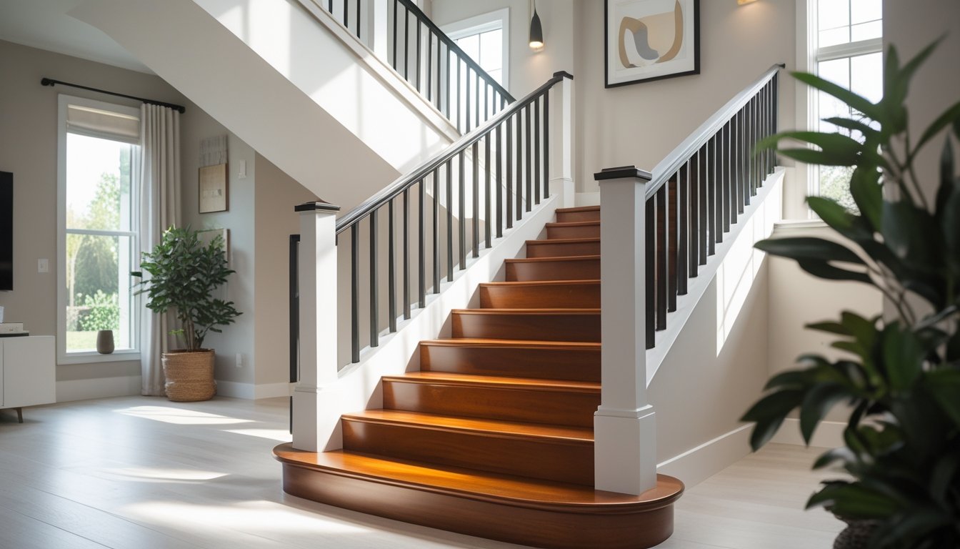 Stair and Railing Painting Ideas for Fresh, Durable Interiors